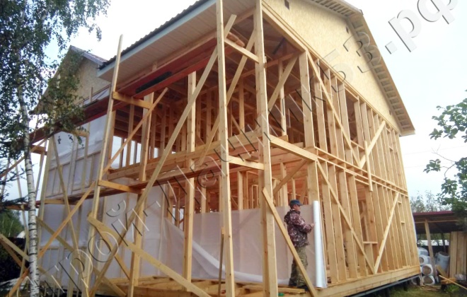 3 Каркасно-щитовой дом 10×9, 180 м², Московская область, Одинцовский район, Посёлок Дубки (2)